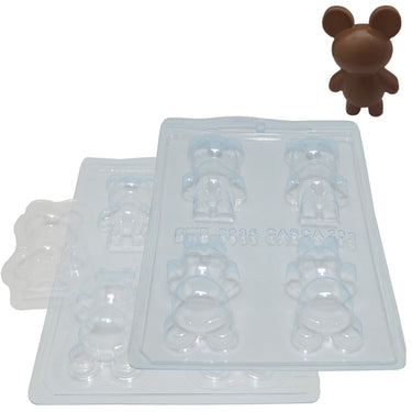 Forma De Chocolate - Forma De Chocolate Especial 3 Partes - Urso Pequeno 20gr Ref. 9935 BWB